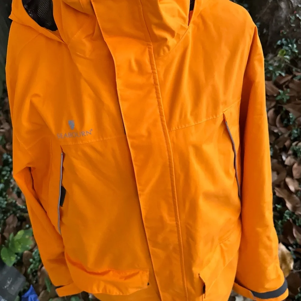 Helly Hansen seabourn men’s Size XL Orange , polar shield Performance Jacket - Picture 1 of 15